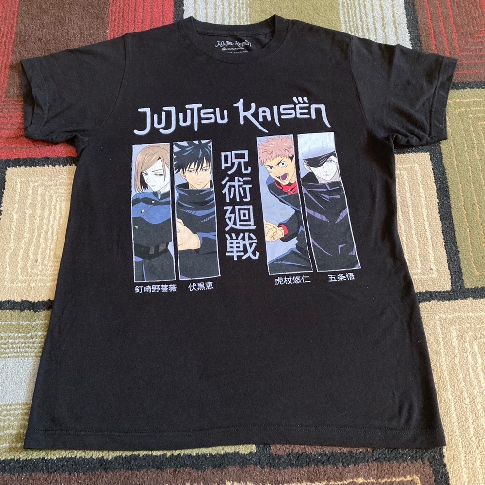 Anime Jujutsu Kaisen Shirt Gojo Satoru Ryomen Sukuna Japan High School Sz Small
